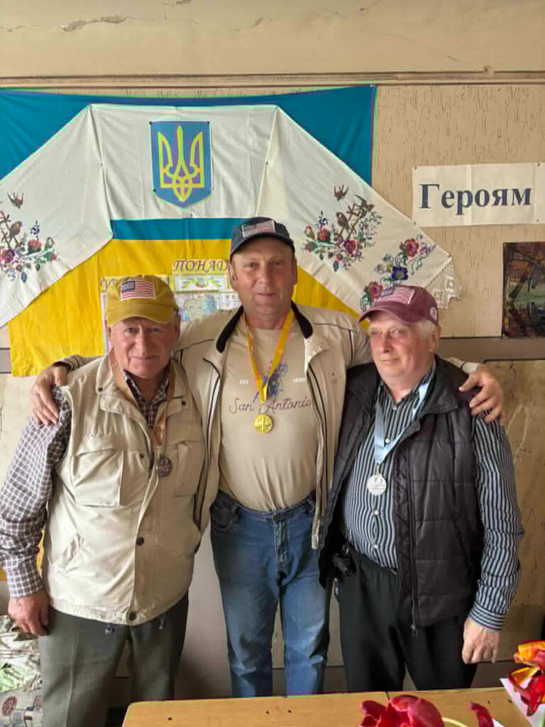 Валерій В’язов під час зустрічі у Комишах