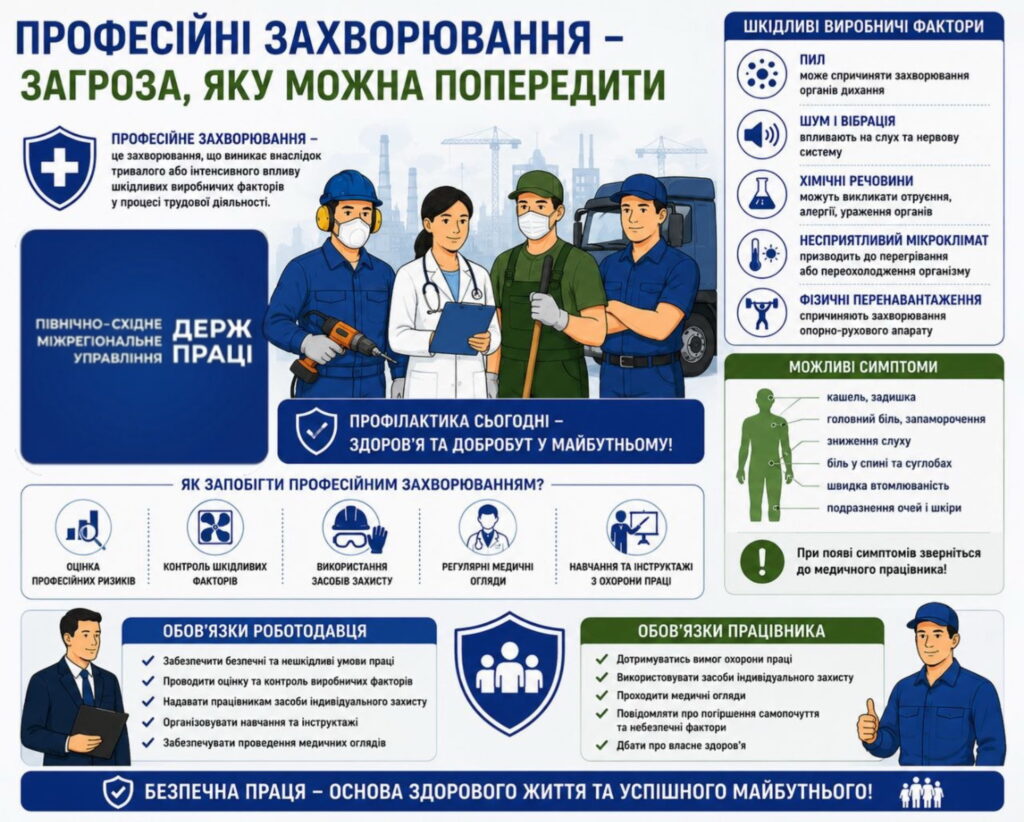 Працівник у респіраторі захищає органи дихання від виробничого пилу під час роботи.