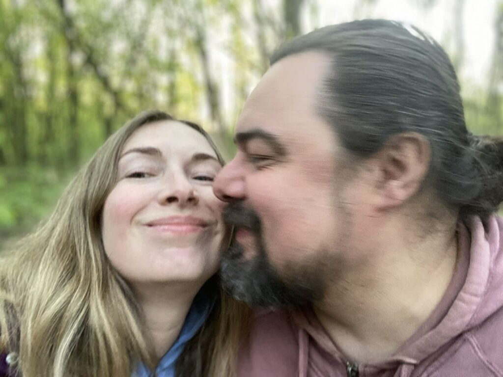 Олена і Володимир Чорний під час спільного життя до війни